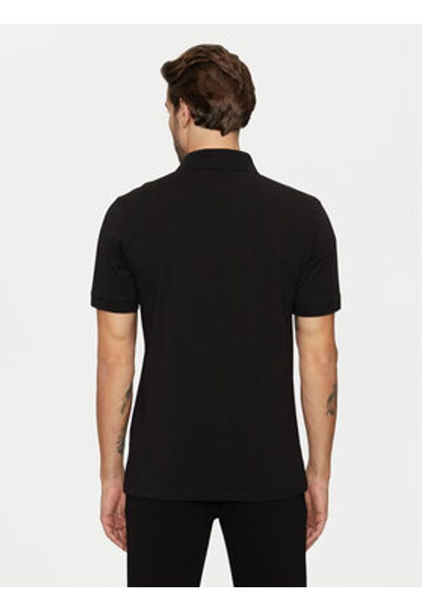 Karl Lagerfeld - KARL LAGERFELD Polo 745460 551235 Czarny Regular Fit. Typ kołnierza: polo. Kolor: czarny. Materiał: bawełna