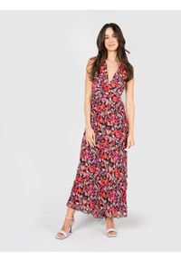 Patrizia Pepe Sukienka | 8A1217/A317 | Kobieta | Czerwony, Bordowy. Okazja: na co dzień. Kolor: czerwony. Materiał: wiskoza. Typ sukienki: proste. Styl: casual, elegancki