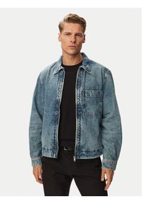 BOSS Kurtka jeansowa Luney BO 50566465 Niebieski Regular Fit. Kolor: niebieski. Materiał: bawełna #1