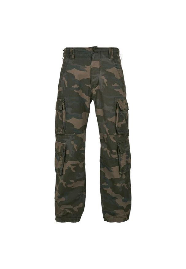 BUILD YOUR BRAND - Spodnie Męskie Camo Pure Vintage. Kolor: zielony, wielokolorowy, brązowy