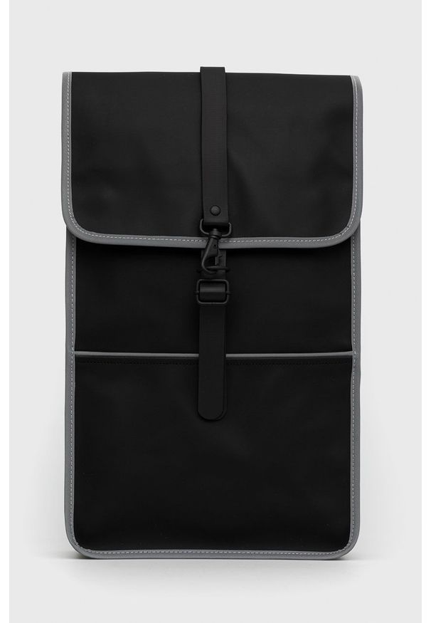 Rains Plecak 1220 Backpack kolor czarny duży gładki. Kolor: czarny. Wzór: gładki