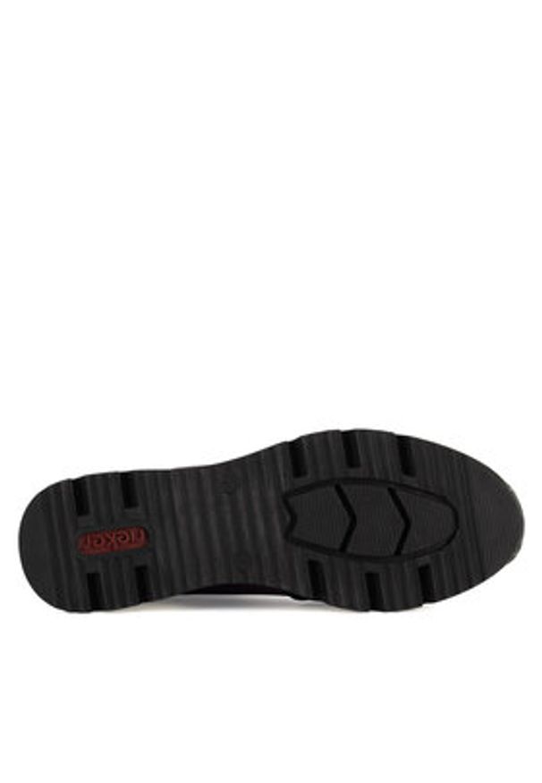Rieker Botki N6352-30 Czarny. Kolor: czarny. Materiał: materiał