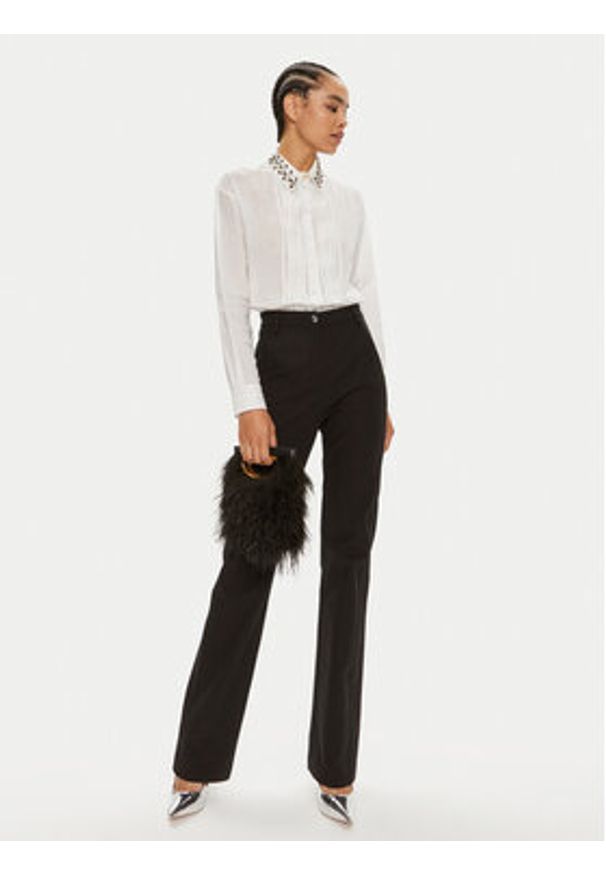 Pinko Spodnie materiałowe Petreo 103276 A1P9 Czarny Regular Fit. Kolor: czarny. Materiał: bawełna