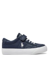 Polo Ralph Lauren Sneakersy RL00566410 C Granatowy. Kolor: niebieski. Materiał: skóra