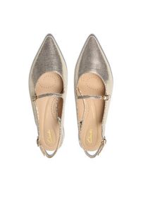 Clarks Baleriny Sensa15 Shine 26181315 Złoty. Kolor: złoty. Materiał: skóra #3