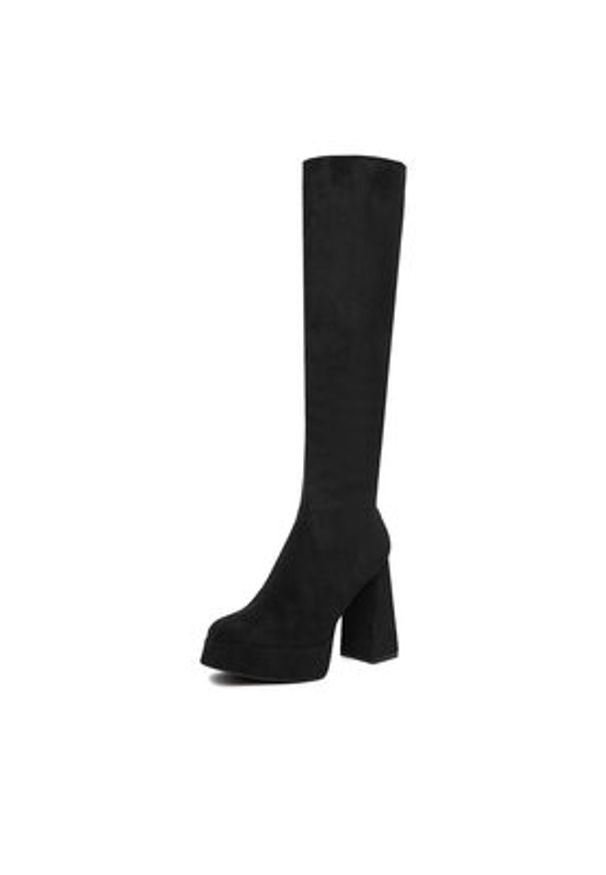 DeeZee Kozaki CL221013H Czarny. Kolor: czarny. Materiał: materiał