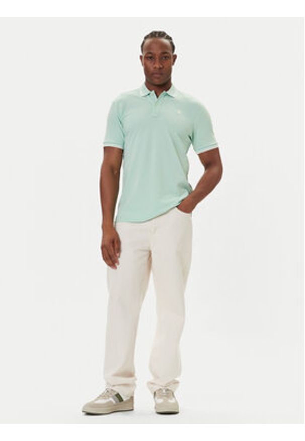 G-Star RAW - G-Star Raw Polo Dunda D17127-5864 Zielony Slim Fit. Typ kołnierza: polo. Kolor: zielony. Materiał: bawełna