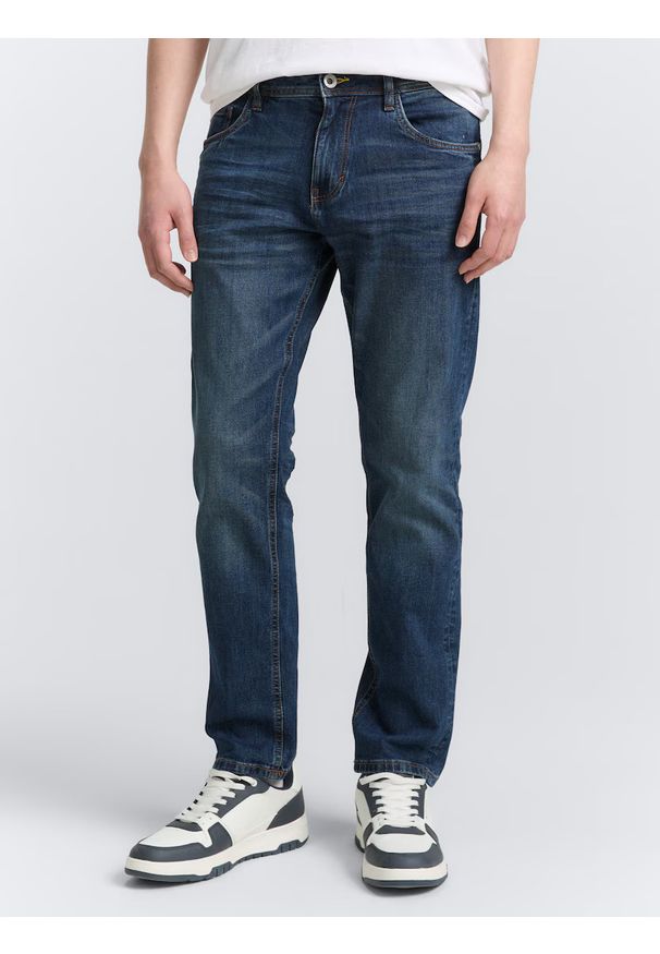 Tom Tailor - Męskie Spodnie Jeansowe Josh Regular Slim Mid Stone Wash Denim 1047978 10281