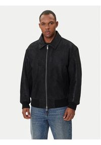 BOSS Kurtka skórzana Jonier 50547567 Czarny Relaxed Fit. Kolor: czarny. Materiał: skóra #3