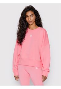 Adidas - adidas Bluza adicolor Essentials HJ7870 Różowy Relaxed Fit. Kolor: różowy. Materiał: bawełna #1