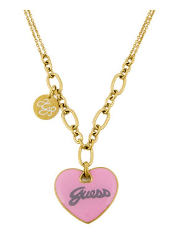 Guess Naszyjnik JUBN05 148JW Złoty. Materiał: metalowe. Kolor: złoty