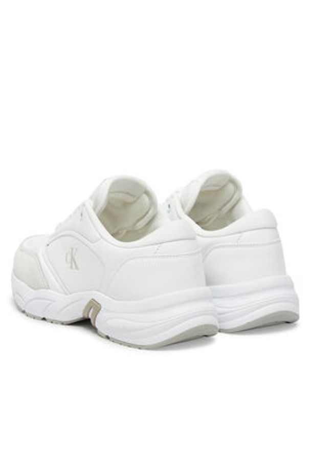 Calvin Klein Jeans Sneakersy Retro Tennis Mg Mix YW0YW01743 Biały. Kolor: biały. Materiał: materiał