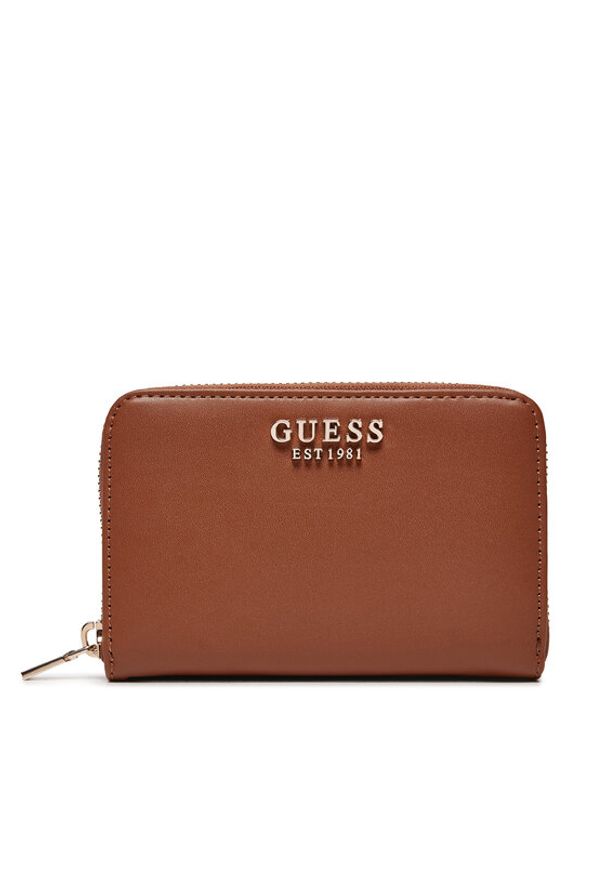 Guess Duży Portfel Damski Laurel SWVC85 00140 Brązowy. Kolor: brązowy. Materiał: skóra