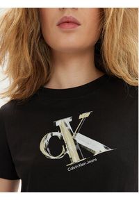 Calvin Klein Jeans T-Shirt Meta Baby J20J223165 Czarny Regular Fit. Kolor: czarny. Materiał: bawełna #5