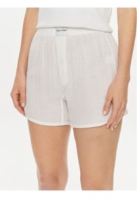 Calvin Klein Underwear Szorty materiałowe 000QS7139E Biały. Kolor: biały. Materiał: bawełna