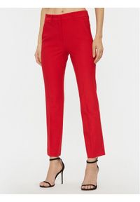 Marella Spodnie materiałowe Galvano 2331360736200 Czerwony Regular Fit. Kolor: czerwony. Materiał: wełna, syntetyk