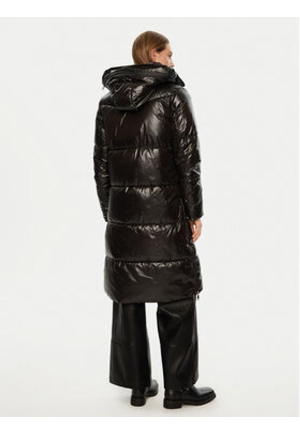 ACCESS FASHION Płaszcz zimowy 44-9109 Czarny Regular Fit. Kolor: czarny. Materiał: syntetyk. Sezon: zima