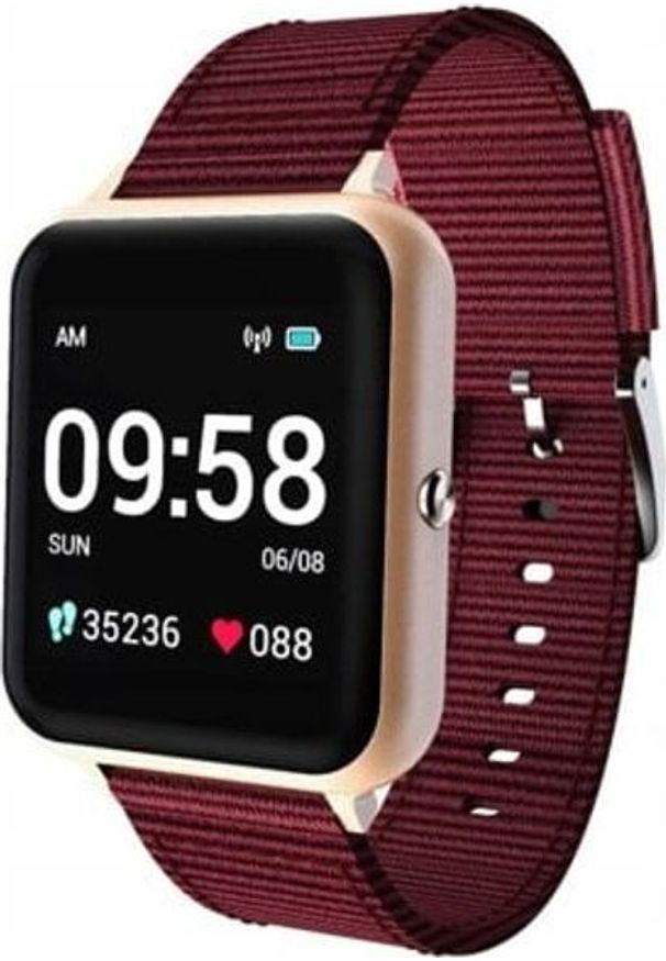 Smartwatch Lenovo S2 Bordowy (LENOVOS2GOLD). Rodzaj zegarka: smartwatch. Kolor: czerwony