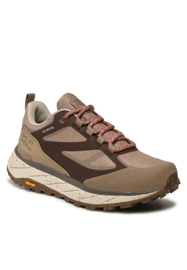 Jack Wolfskin Sneakersy Terraventure Texapore Low W 4051631 Beżowy. Kolor: beżowy. Materiał: materiał