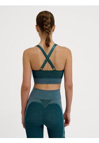 Bezszwowy biustonosz dla kobiet Hummel Clea. Kolor: niebieski. Sport: joga i pilates #2