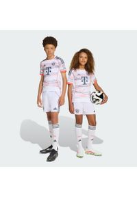 Adidas - Szorty FC Bayern 25/26 Away Kids. Kolor: biały