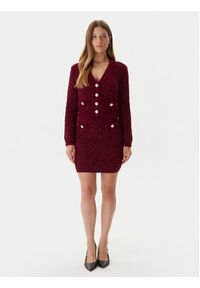 Guess Spódnica ołówkowa W5BD1X Z4090 Czerwony Slim Fit. Kolor: czerwony. Materiał: syntetyk