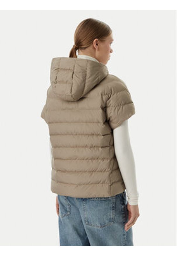 EA7 Emporio Armani Bezrękawnik 7W000477 AF12476 U6167 Beżowy Regular Fit. Kolor: beżowy. Materiał: syntetyk. Długość rękawa: bez rękawów