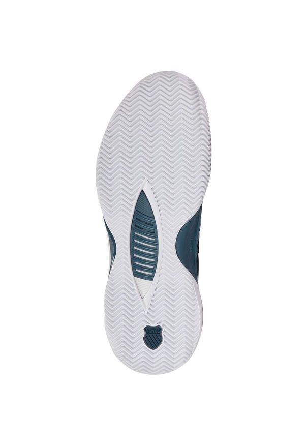 Buty do tenisa męskie K-Swiss Hypercourt Supreme 2. Kolor: biały, wielokolorowy, niebieski. Materiał: materiał, syntetyk. Szerokość cholewki: normalna. Sport: tenis