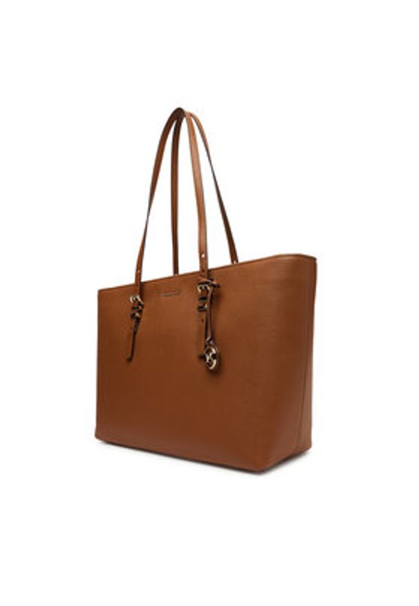 MICHAEL Michael Kors Torebka Quinn 30T5GQNT9L Brązowy. Kolor: brązowy. Materiał: skórzane