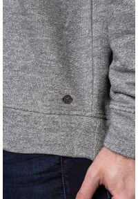 Mustang - MUSTANG BLUZA TAPE SWEATSHIRT MID GREY MELANGE 1006024 4140. Wzór: melanż, napisy #7