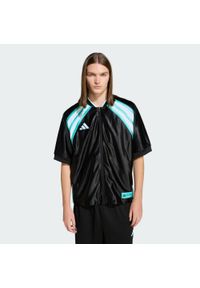 Adidas - Koszulka Mercedes - AMG Petronas Formula One Team Las Vegas Baseball Shirt Men. Kolor: czarny, wielokolorowy, biały. Sport: fitness #1