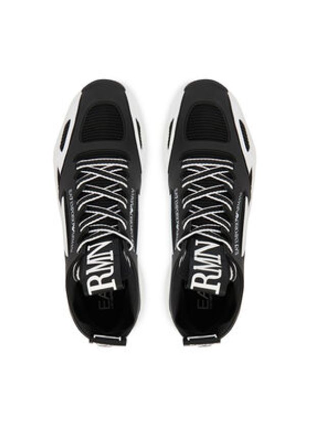 EA7 Emporio Armani Sneakersy 7X000383 AF19525 MC008 Czarny. Kolor: czarny. Materiał: skóra