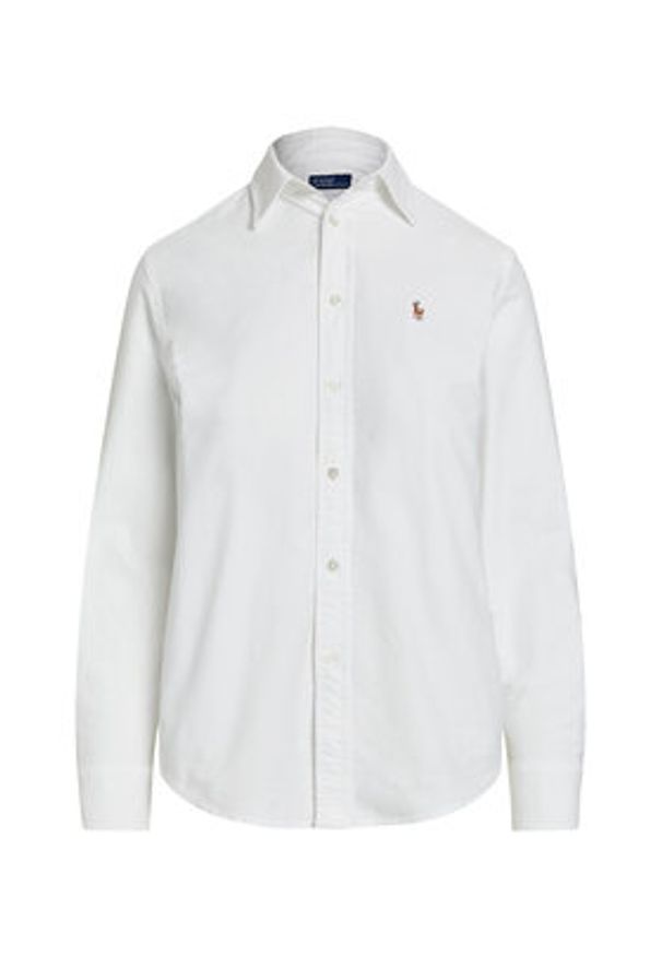 Polo Ralph Lauren Koszula 211970736001 Biały Relaxed Fit. Typ kołnierza: polo. Kolor: biały. Materiał: bawełna