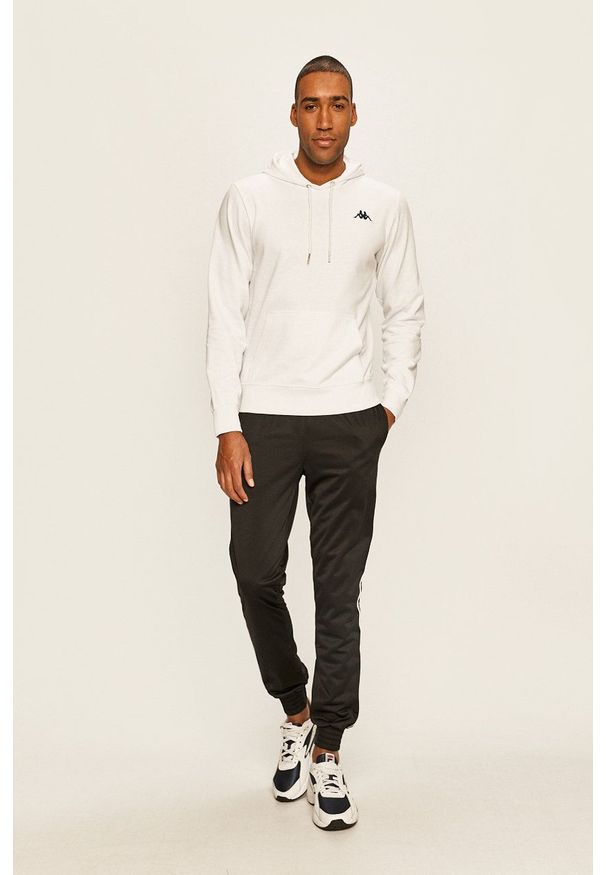 Kappa - Bluza. Okazja: na co dzień. Kolor: biały. Styl: casual