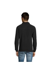 SOL'S - Bluza Polarowa Unisex Dla Dorosłych Ness Half Zip. Kolor: czarny. Materiał: polar. Sezon: zima