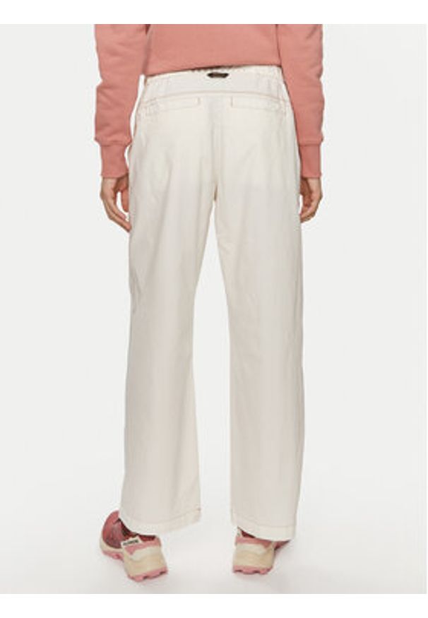 Napapijri Spodnie materiałowe Aberdeen NP0A4I4S Écru Loose Fit. Materiał: bawełna