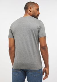 Mustang - MUSTANG Style Alex C LOGO Tee MĘSKI T-SHIRT KOSZULKA Mid Grey Melange 1013221 4140 #5