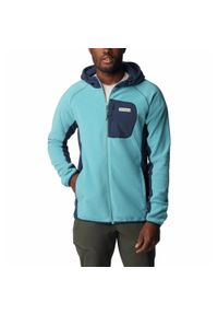 columbia - Bluza turystyczna Rozpinana Męska Columbia Outdoor Tracks Hooded Full Zip. Kolor: niebieski. Styl: sportowy. Sport: outdoor
