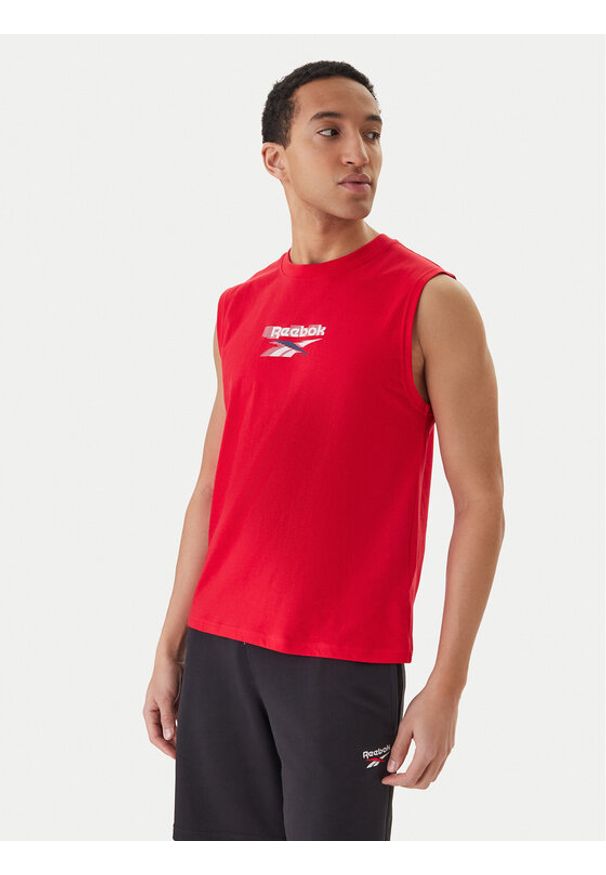 Reebok Tank top Bradshaw RK25560CCM Czerwony Regular Fit. Kolor: czerwony. Materiał: bawełna