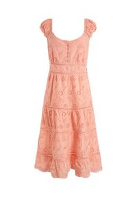 Guess Sukienka codzienna Skyler W3GK95 WFG40 Różowy Regular Fit. Okazja: na co dzień. Kolor: różowy. Materiał: bawełna. Typ sukienki: proste. Styl: casual #3