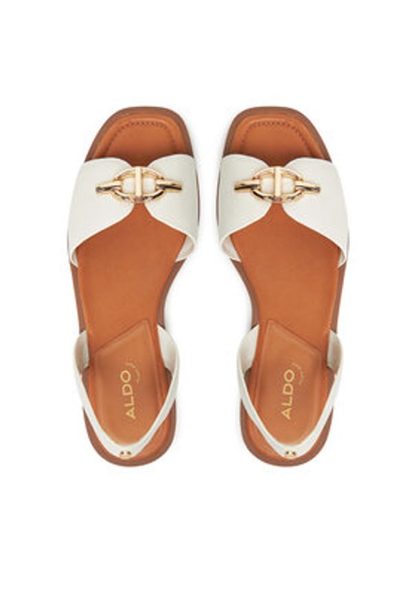 Aldo Sandały Goassi 13966655 Biały. Kolor: biały. Materiał: skóra