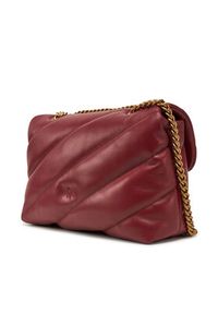 Pinko - PINKO Torebka Love Puff Classic Cl PLTT 100038 A0F2 Bordowy. Kolor: czerwony. Materiał: skórzane