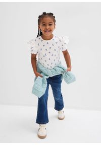 bonprix - T-shirt z elastycznej mieszanki bawełny organicznej. Kolor: biały. Materiał: bawełna. Długość rękawa: krótki rękaw #3