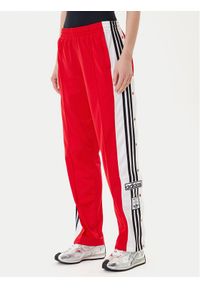 Adidas - adidas Spodnie dresowe Adibreak JY1354 Czerwony Loose Fit. Kolor: czerwony. Materiał: syntetyk