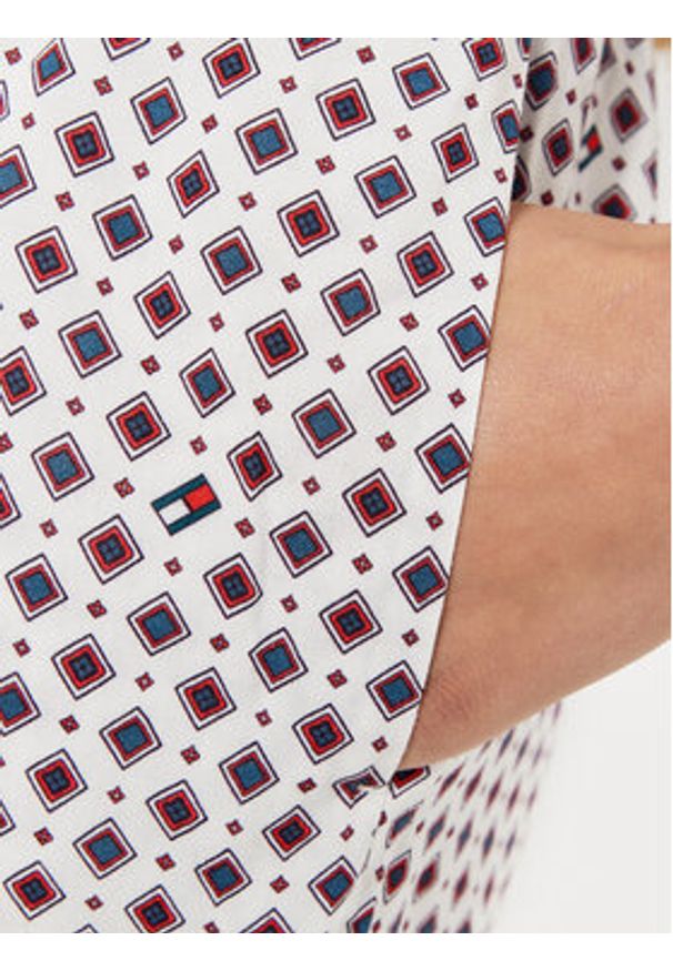 TOMMY HILFIGER - Tommy Hilfiger Spodnie piżamowe UW0UW05225 Écru Regular Fit. Materiał: wiskoza