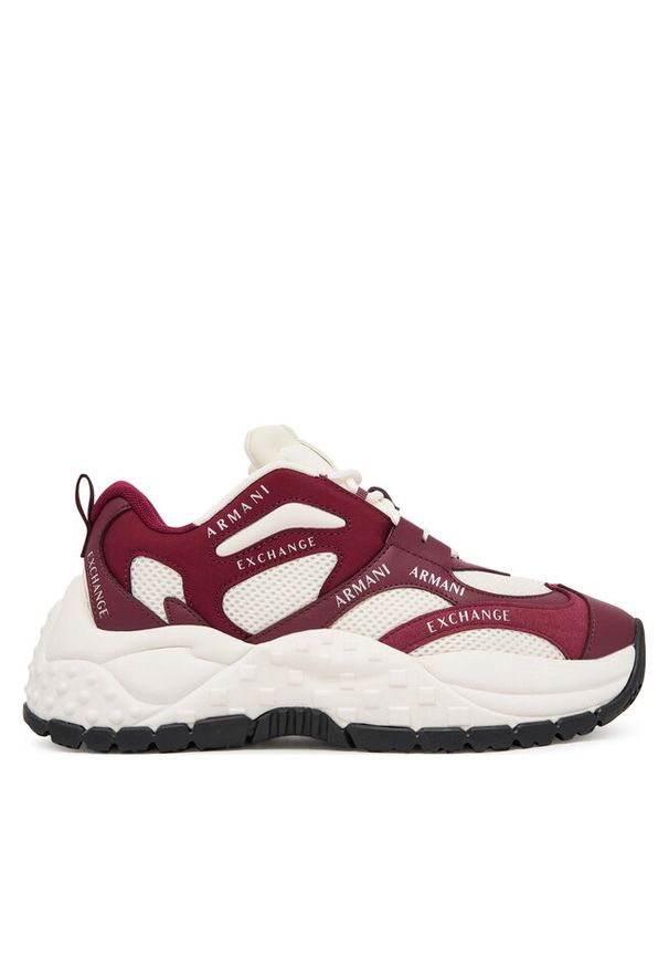 Sneakersy Armani Exchange. Kolor: czerwony