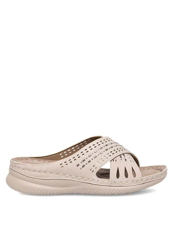 Klapki Clara Barson. Kolor: beżowy