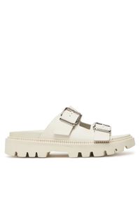 Tommy Jeans Klapki Tjw Double Strap Sandal EN0EN02753 Biały. Kolor: biały. Materiał: skóra #1