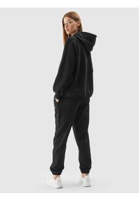 4f - Spodnie dresowe joggery uniseks - czarne. Kolor: czarny. Materiał: dresówka #2