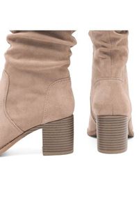 Jenny Fairy Kozaki WS14438-02 Beżowy. Kolor: beżowy. Materiał: materiał #2